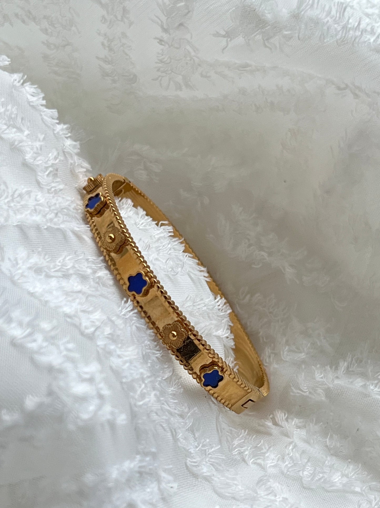 BRACELET TRÈFLE BLEU