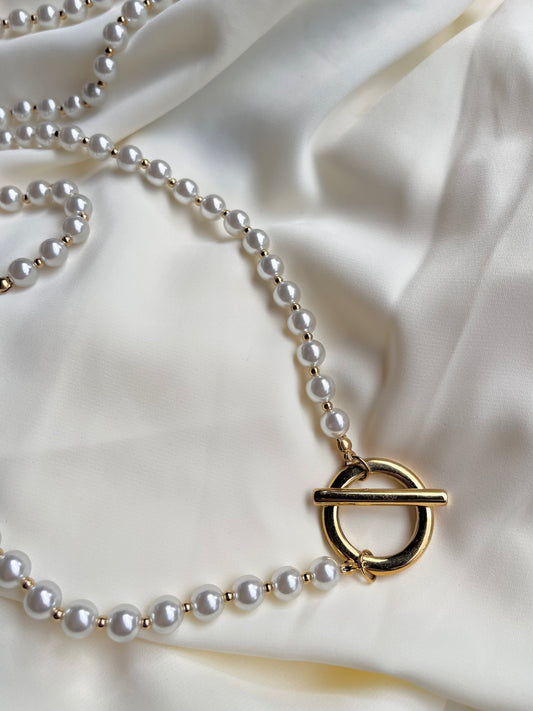 Long collier perlée