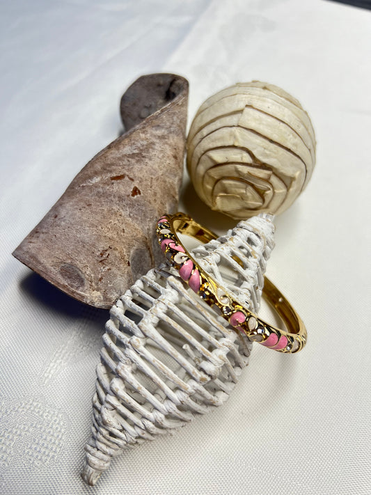 Bracelet rose blanc