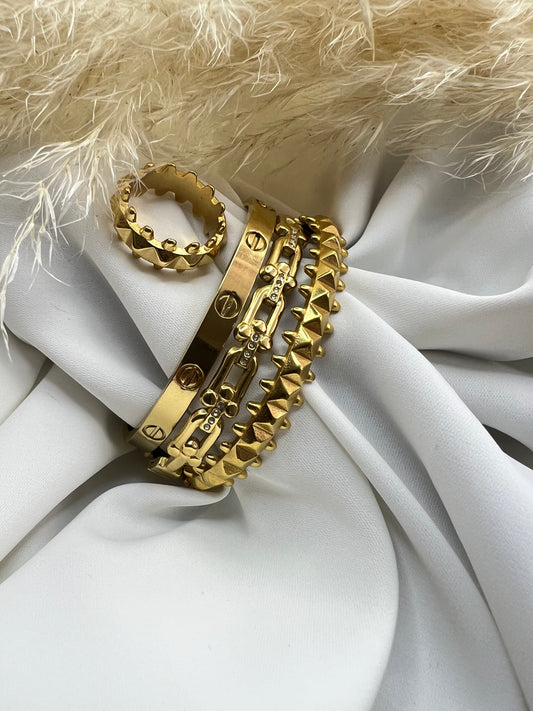 Trio bracelet et bague