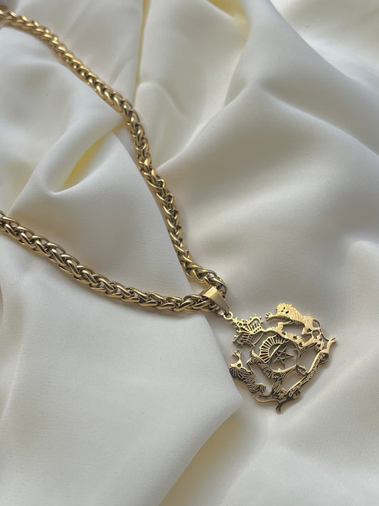 Collier mamlaka doré