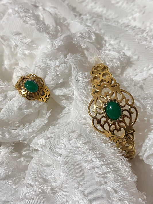 ENSEMBLE PERLE VERTE